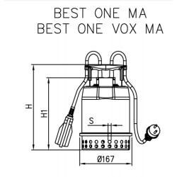 Pompe vide-cave automatique 10,2 m³/h – Ebara Best One MA