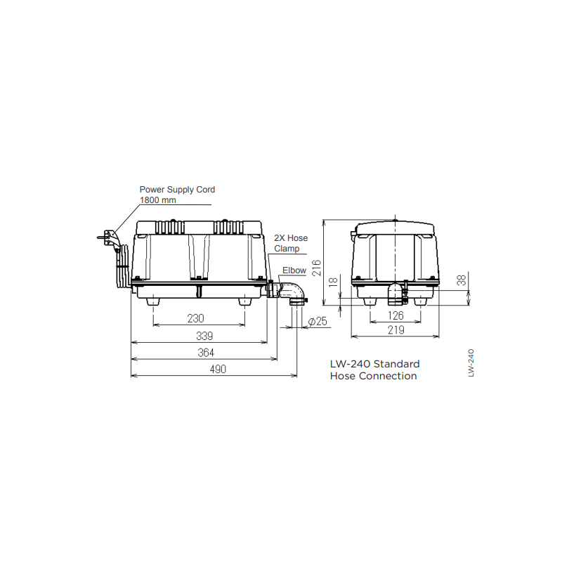 Compresseur Thomas LW-300 – 350 L/min – IP54