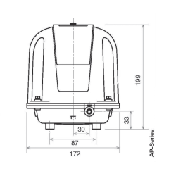 Compresseur 82 L/min silencieux pour aération 230 V