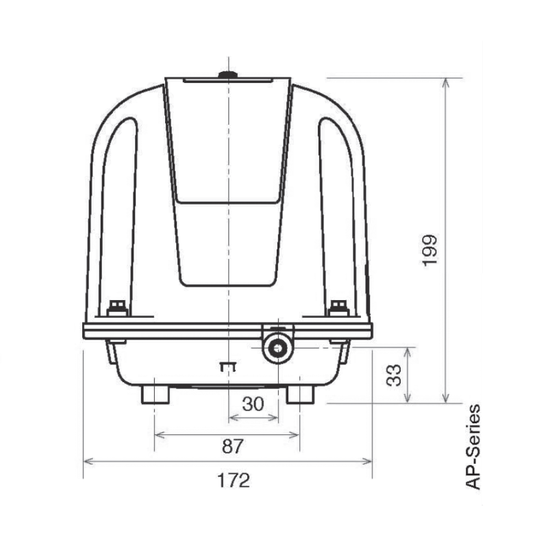 Compresseur 82 L/min silencieux pour aération 230 V