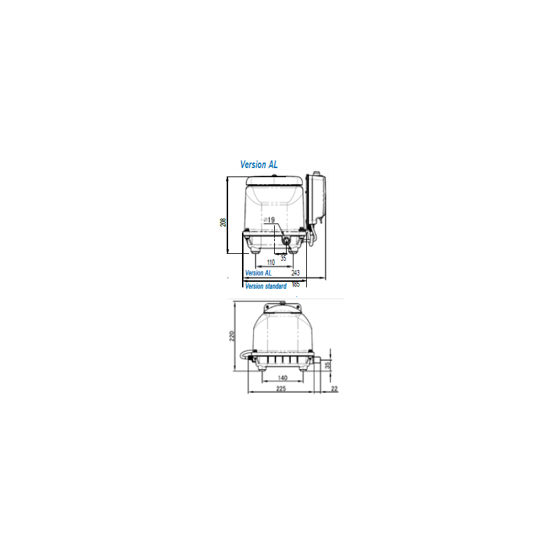 Compresseur 190 L/min pour microstation – Secoh JDK-S-120
