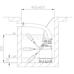 Pompe vide-cave automatique inox Ebara Optima MA – 9 m³/h