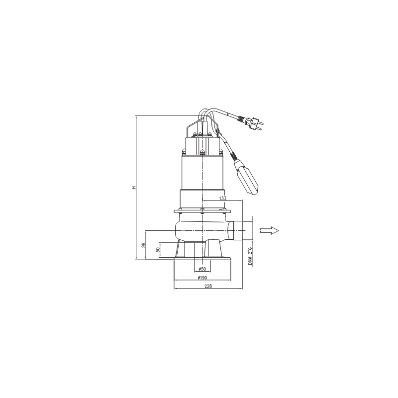 Pompe submersible 48 m³/h – Ebara DW VOX 75 MA