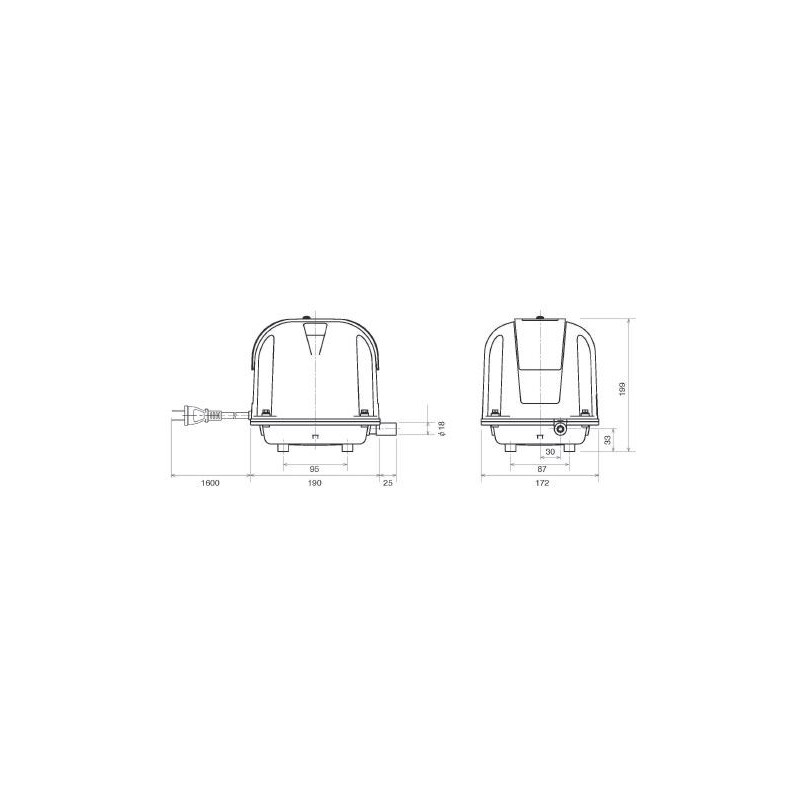 Compresseur 82 L/min pour microstation – Thomas AP-80H