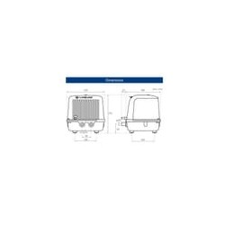 Compresseur double sortie silencieux pour microstation