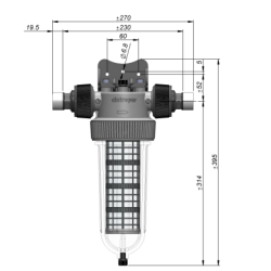Filtre Cintropur NW 25 – 1″ – filtration domestique 25µm – 5,5 m³/h