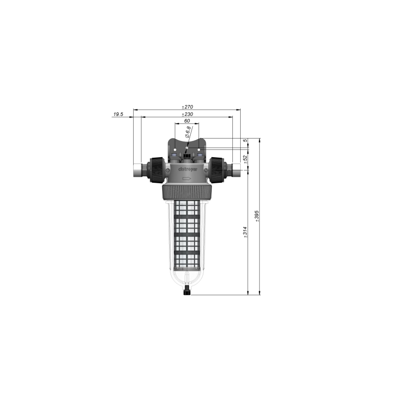 Filtre Cintropur NW 25 – 1″ – filtration domestique 25µm – 5,5 m³/h