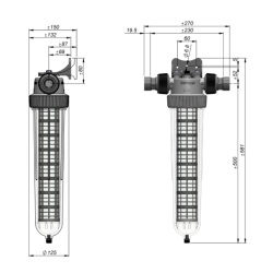 Cintropur NW 32 – Filtre anti sédiments 25 µm – eau potable, réseau 1″1/4