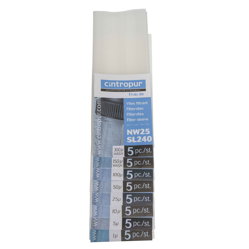 Set tamis Cintropur 25 µm – NW25 / SL240 – lot de 5