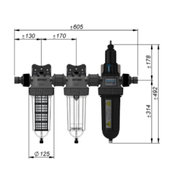 Cintropur UV TRIO-4100 – Stérilisateur UV 40W pour eau domestique et forage