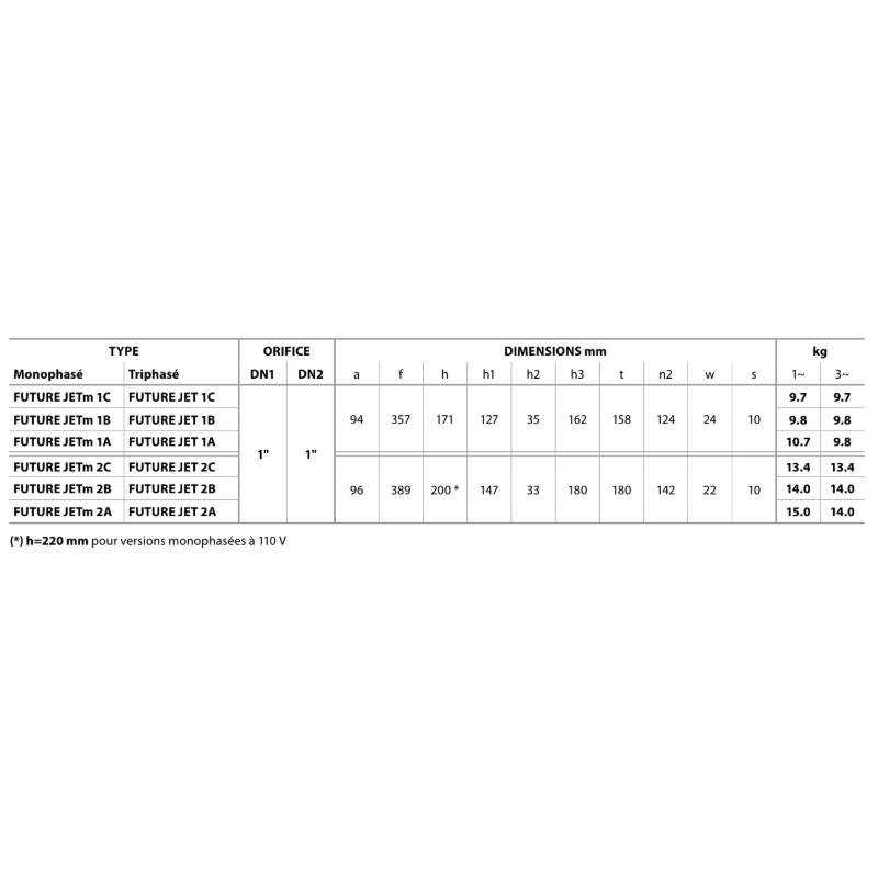 Pompe auto-amorçante fonte haute performance – 7,2 m³/h