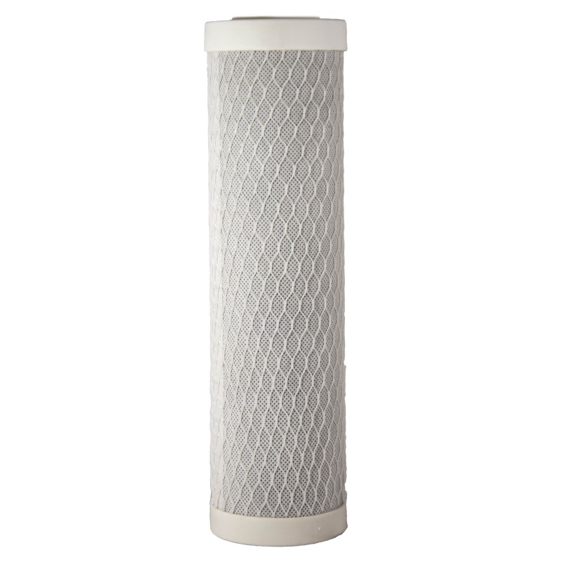 Cartouche charbon actif 9"3/4 – 10 µm – anti-goûts, odeurs, chlore