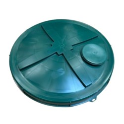Couvercle injecté à visser SIMOP Ø 600 mm – Vert - CV600-I-V