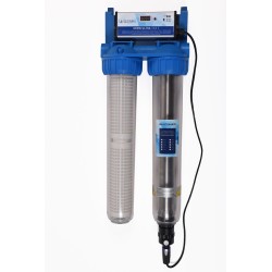 Réacteur UV 25W avec filtre 50μm pour désinfection eau domestique – 2 m³/h