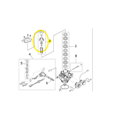 Piston central Fleck 5600 / 6600 / 6700 – pièce de rechange