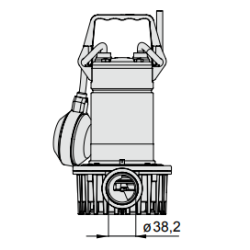 Pompe de drainage Calpeda GM 10- 8 – Débit 14 m³/ h compacte inox