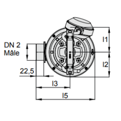 Pompe de drainage Calpeda GM 10- 8 – Débit 14 m³/ h compacte inox
