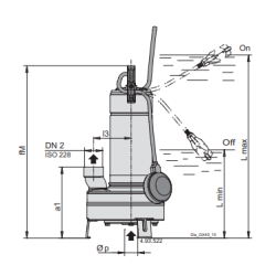 Pompe de relevage Calpeda GXCM 40-10 pour eaux usées