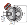 Pompe de drainage Calpeda GXVM 25-6 – Vortex 25 mm, inox, 10,2 m³/h