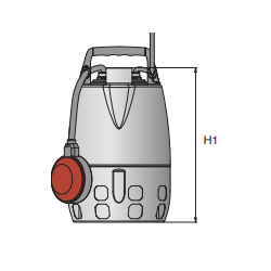 Pompe de drainage Calpeda GXVM 25-6 – Vortex 25 mm, inox, 10,2 m³/h