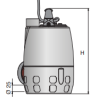 Pompe de drainage Calpeda GXVM 25-6 – Vortex 25 mm, inox, 10,2 m³/h