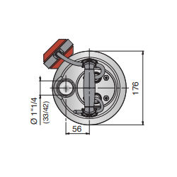 Pompe de drainage Calpeda GXVM 25-10 – Inox, vortex, 10 m HMT