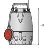 Pompe de drainage Calpeda GXVM 25-10 – Inox, vortex, 10 m HMT