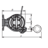 Pompe submersible eaux usées 24 m³/h avec flotteur