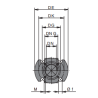Pompe submersible eaux usées 24 m³/h avec flotteur