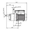 Pompe surpression Calpeda E-MXPM 404 – Compacte 6,5 m³/h