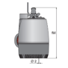 Pompe immergée pour eau de pluie Calpeda MPM 203 – 5 m³/h, 0,37 kW