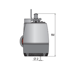Pompe immergée pour eaux pluviales Calpeda MPM 204 – 5 m³/h, 0,45 kW