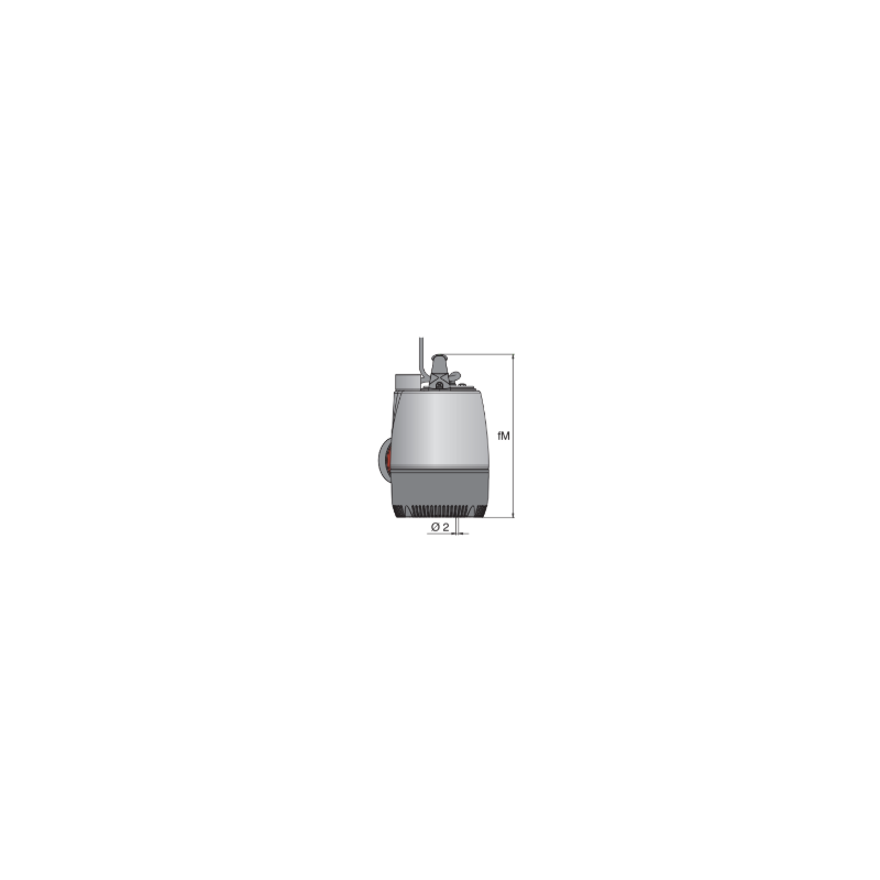 Pompe immergée pour eaux pluviales Calpeda MPM 204 – 5 m³/h, 0,45 kW