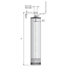 Calpeda E‑MPSM 305 SQ – pompe submersible automatique 0,75 kW