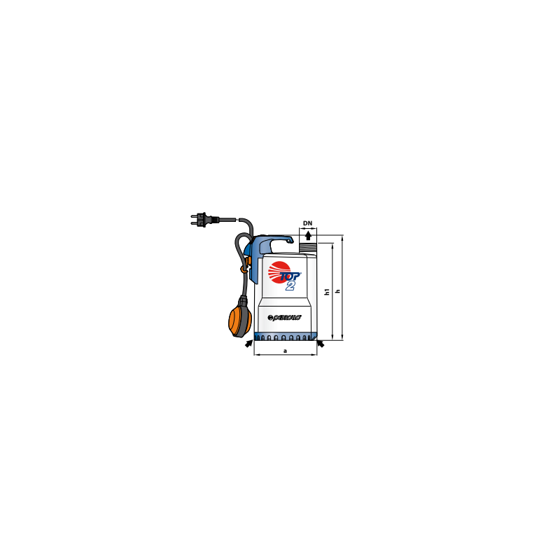 Pompe automatique Pedrollo TOP – Vide-cave eaux claires 9,6 m³/h