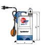 Pompe Pedrollo TOP-VORTEX eaux sales – Débit 9,3 m³/h, solides 25 mm