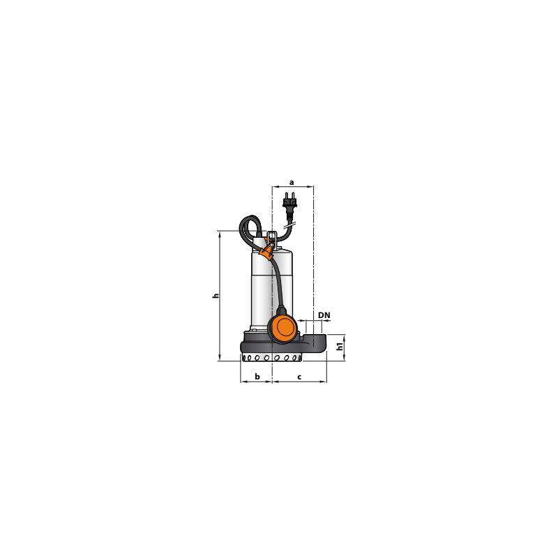 Pompe de relevage fonte pour eaux claires et légèrement sales – 18 m³/h