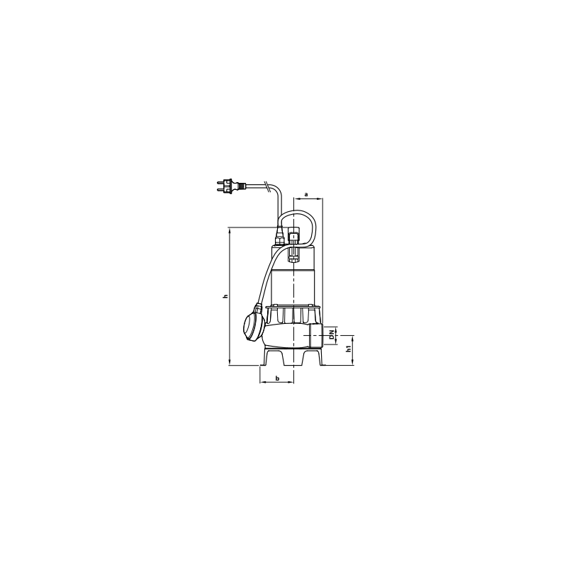 Pompe vortex submersible pour eaux usées – 21 m³/h