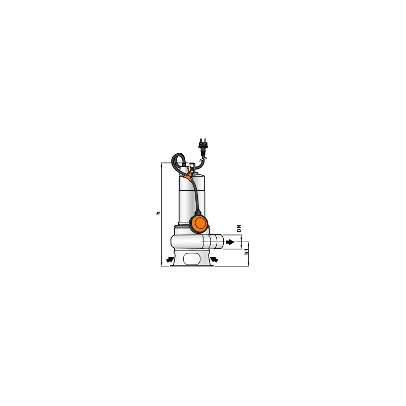 Pompe de relevage inox eaux usées – 39 m³/h