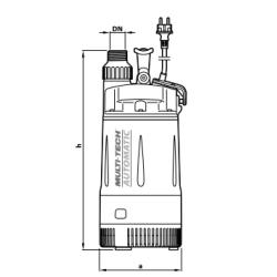 Pompe immergée automatique pour arrosage avec eau de pluie