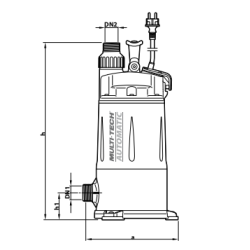 Pompe immergée automatique pour citernes d’eau de pluie – Débit 4,8 m³/h