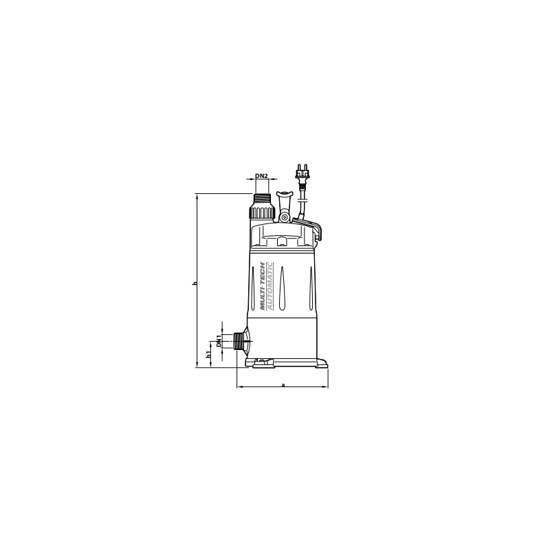Pompe immergée automatique pour citernes d’eau de pluie – Débit 4,8 m³/h