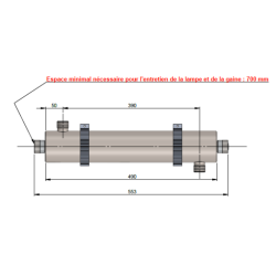 Réacteur UV désinfection eau 2,3 m³/h – UV Germi