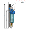 Réacteur UV avec double filtration intégrée – 2,3 m³/h