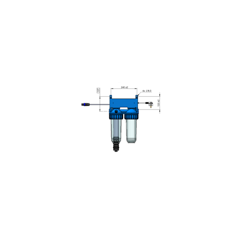 Réacteur UV GERMI ULTRA 500 E – Débit 800 l/h – Lampe 11 W