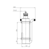 Réacteur UV inox 60W certifié ACS pour eau potable – 0,8 à 3,1 m³/h