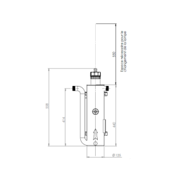 Réacteur UV inox 60W certifié ACS pour eau potable – 0,8 à 3,1 m³/h