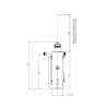 Réacteur UV inox 60W certifié ACS pour eau potable – 0,8 à 3,1 m³/h
