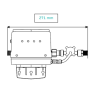 Réacteur UV LED sans mercure pour eau potable – 3 L/min, 230 V