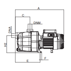 Pompe auto-amorçante DAB JET 102 M CONTROL-D – Débit 3,6 m³/h